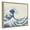 Natural, variant on Kate and Laurel Sylvie The Great Wave 1830 Framed Canvas Wall Art by The Art Institute of Chicago, 18x24 Natural, Decorative Museum Series Art Print for Wall