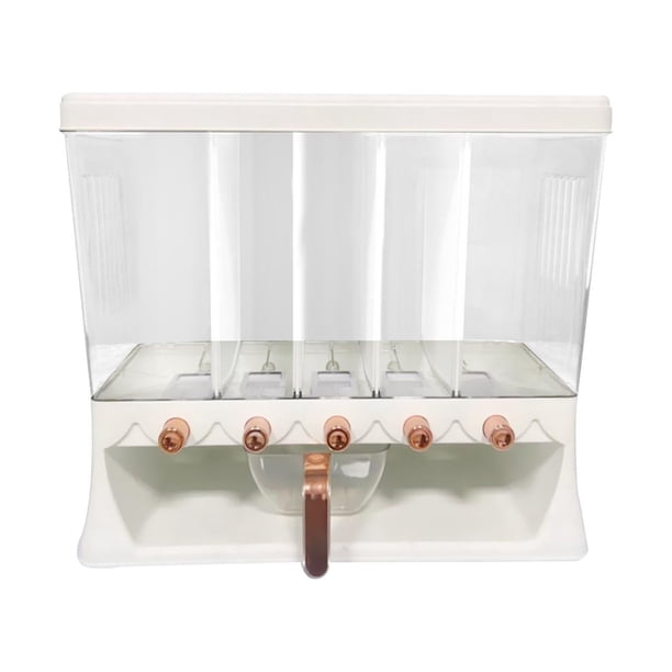 Dispensador de cereales, almacenamiento de cocina con taza medidora para granos, frijoles sellados, cubo de almacenamiento de arroz de gran capacidad Sunnimix dispensador de cereales