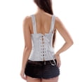 thumbnail image 2 of Shapers Women Side Zipper Lace Up Tummy Slimming Control Underbust Shaper Shapewear Underwear Corset S, 2 of 6