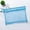 Blue, variant on Matoen Double-Layer Mesh Zipper Pouch Bags - Transparent Zipper File Bag with 2 Compartments, Lightweight Junior Organizer for Test Papers & Stationery - University & Office Essentials