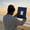 Blue, variant on Creative Window View Photography Props, 2026 Portable Window New Frame Travel Photo Prop Shooting Window Props for Travel, Outdoor Activities, Taking Photos at Mountaintops (Blue)