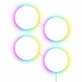 thumbnail image 5 of Monster RGBIC Smart LED Wall Light Panels, 4 Pack, Gaming Wall Lights with Music Sync, App & Voice Control, Works with Alexa & Google, 5 of 10