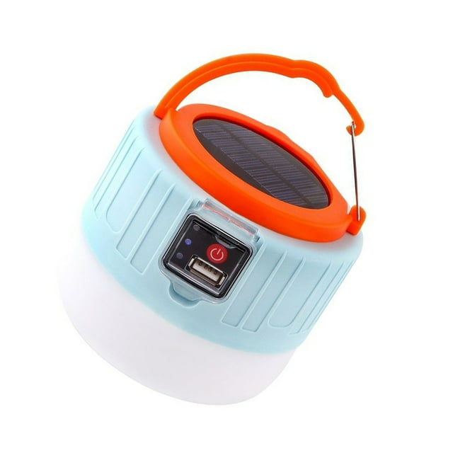 Advancent Lámpara de emergencia con gancho USB recargable al aire libre linterna LED bombilla luces de emergencia barbacoa jardín noche mercado Iluminación y accesorios