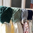 thumbnail image 7 of 3 Pcs Handmade Crochet Dish Towel Holder Decorative Boho Macrame Kitchen Towel Hanger Loop Ring Hanging Hand Towels Holder Makes a Unique Gift for Christmas Housewarming, Birthday, Mother's Day, 7 of 7