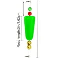 thumbnail image 1 of GLFILL 1-8pcs Fishing Bobbers Popping Corks Float Rig Rattle With Swivel Copper Pendant For Saltwater Fresh Water Fishing Accessories Green 1pc, 1 of 9