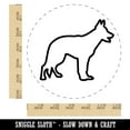 thumbnail image 2 of German Shepherd Dog Outline Self-Inking Rubber Stamp Ink Stamper - Blue Ink - Large 1-1/2 Inch, 2 of 7