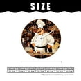 thumbnail image 2 of 16 Inch Wall Clock Battery Operated Silent Clock Decorative for Office, Kitchen, Outdoor, Living Room，Chef with A Dish, 2 of 4