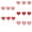 type B, variant on Handmade Valentines Vase Inserts Party Decorations Cardstock Set 15Pcs Home Celebration Craft Project
