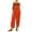 Orange-16, variant on REALiKUN Women Cotton Linen Overalls Summer Sleeveless Bib Rompers Loose Fit Wide Leg Baggy Jumpsuit with Pockets
