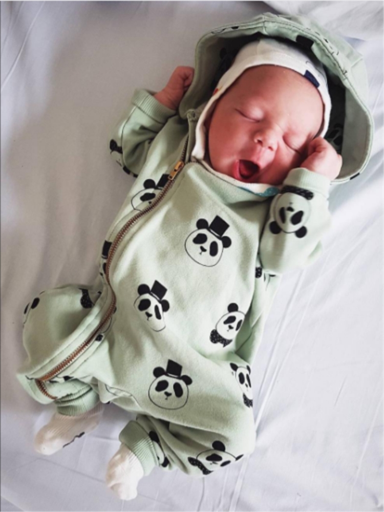 panda jumpsuit baby