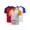 White&Yellow&Red, variant on PureChapter Boys T Shirts Short Sleeve Henley Shirts Color Block Casual Summer Tee 3-Pack Size 9-10
