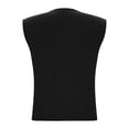 thumbnail image 5 of Fengqque Women Crewneck Loose Fit Tank Top Sleeveless Summer Tops Women's Basic Tee Tank Top Black M(M), 5 of 6