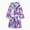 H467-Purple, variant on TOWED22 Kid Fleece Hooded Robes Girls Cartoon Bathrobes Boys Soft Plush Sleepwear Toddler Fuzzy Pajamas