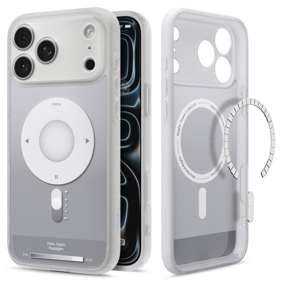 Funda Spigen Ultra Hybrid MagFit para iPhone 17 Pro Plata