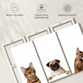 thumbnail image 6 of Elephant Stock Pug And Cats Wall Art - Horizontal Multi Panel Canvas - Living Room Wall Decor - Animal Multi Panel - White And Brown Decor - 57" x 36", 6 of 8