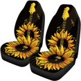 thumbnail image 5 of Uourmeti Sunflower Guitar Car Seat Cover Full Set 3 Pack, Car Seat Covers Polyester Lightweight Trendy Accessories for Truck SUV most Cars, 5 of 10