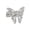 #A02-Silver, variant on Crystal Butterfly Curtain Tiebacks, Decorative Metal Curtain Hold Backs with Rhinestones, Elegant Window Drape Clips for Living Room Bedroom Wedding, Silver