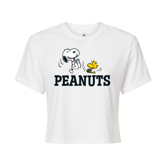 Peanuts - Snoopy And Woodstock - Cropped Tee