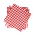 thumbnail image 1 of Servilletas desechables de papel a cuadros rojos y blancos de Gatherfun (paquete de 50), 1 of 5