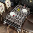 thumbnail image 3 of Boho Bohemia Geometric Line Art Rectangle Tablecloth 60"x102",Waterproof Polyester Rectangle Table Cloth, Wipeable Spillproof Polyester Tablecloth for Dining, Camping, Indoor and Outdoor, 3 of 6