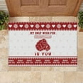 thumbnail image 1 of Romantic Christmas Rubber Doormat My Only Wish For Xmas Is You LT05, 1 of 5