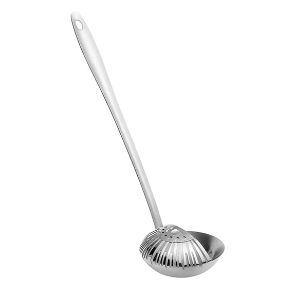 mdesiwst Stainless Steel Soup Ladle & Strainer Detachable Skimmer for Hot Pot Ergonomic Long Handle Rust-Resistant Essential Kitchen Utensil