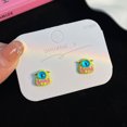 thumbnail image 1 of Uñas con forma de oreja de monstruo demonio, lindas, accesorios de Yiwu, puesto de joyería, uñas con forma de hueso de oreja, divertidos pendientes de aguja de plata con dibujos animados, 1 of 6