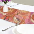 thumbnail image 4 of Yayeee Table Runner 70 inches Long Home Kitchen Dinning Party Decoration, Abstract Pink Flowers, 4 of 7
