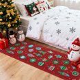 thumbnail image 4 of Yesurprise 2'x8' Washable Non-Slip Christmas Runner Area Rugs - Holiday Decorative Accent Carpet for Hallway, Bedroom, Kitchen - Red, 4 of 8