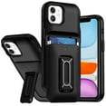 thumbnail image 5 of XPM for Samsung Galaxy A36 Phone Case, Wallet Case with 2- Credit Card Holder, Wrist Strap & Kickstand Hybrid Shockproof TPU Cover for Galaxy A36 5G (Black), 5 of 6