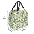 thumbnail image 2 of Yiaed Lilies Flowers Print Insulated Lunch Bag Reusable Cute Tote Lunch Box, Leakproof Cooler Lunch Bags for Work Office Travel School Picnic, 2 of 5