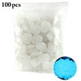thumbnail image 1 of 100PCS Garden Pebbles Polished Glow in the Dark Decor Pebbles Outdoor Pebbles, 1 of 9