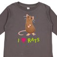 thumbnail image 4 of Inktastic I Love Rats Boys or Girls Long Sleeve Toddler T-Shirt, 4 of 5