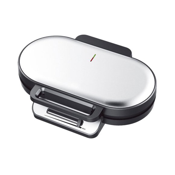 Machine à Sandwich 110 V Standard US Love Double Plate, Machine à Déjeuner Sandwich pour la Maison, Repas Léger Standard Européen, Machine à Gaufres Double, Argent, Standard US 110 V