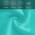 thumbnail image 5 of Turquoise Cloth Napkins, Modern Pure Turquoise Washable and Reusable Dinner Napkins Set of 8, Table Napkin for Kitchen Party Birthday Wedding Hotel Housewarming 20"x20", 5 of 8