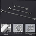thumbnail image 2 of 3 Pcs 925 Sterling Silver Necklace Extensions for Women Chains Making Jewelry Extension Necklace Removable Strong Anklet Bracelet, 2 of 2