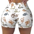 thumbnail image 2 of Haiem Snake No Front Seam Biker Shorts for Women Yoga Workout Gym Bike Shorts with Tummy Control Moisture-Wicking-XX-Large, 2 of 9