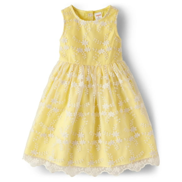Vestido Gymboree bordado sin mangas para niñas de 6 años con sol