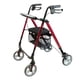 thumbnail image 1 of Andadera Rollator de Lujo Plegable Fabricada en Aluminio Reforzado Duradero y Resistente, Ruedas Delanteras Ajustables (Llanta de 8”) (Rojo), 1 of 8