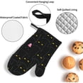 thumbnail image 5 of Cute Black Cats Oven Mitts and Pot Holders Sets of 4，Heat Resistant Kitchen Microwave Gloves Non-Slip Pot Pads for Grilling Baking Cooking BBQ, 5 of 6