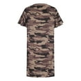 thumbnail image 3 of LEEYNEER Summer Dresses for Women 2022  Women‘s Beach Casual Dresses  Fashion Summer Round Neck Casual Short Sleeve Camouflage Printing Dress  Plus Size Holiday Dresses Mini Sundresses Gr, 3 of 4