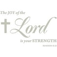 thumbnail image 2 of VWAQ The Joy of The Lord is Your Strength Nehemiah 8:10 Wall Art Decal - Scripture Bible Wall Decor, 2 of 2