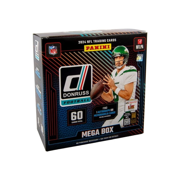Cajas Mega de tarjetas coleccionables de fútbol americano Panini Prizm Donruss 2024
