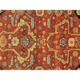 thumbnail image 4 of Pasargad Home Ferehan 10' x 14' Hand-Knotted Wool Rust/Navy Rug - All Ages, Indoors, 4 of 5