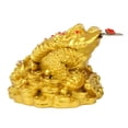 thumbnail image 1 of Monedas chinas de la , rana de , rana de dinero Feng Shui para , decoración de en hogar, buena , estatua, 1 of 9