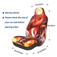thumbnail image 3 of Naloa Red Leaf Flame Fox Car Seat Covers Universal Front Seat Coves for Car Accessories ,Padded Car Covers for Automotive, SUV, Truck, and Van, 3 of 5