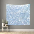 thumbnail image 2 of Balery White Bule Glitter Pattern Tapestry 60x51 Inches - Large Wall Hanging Tapestry for Bedroom, Living Room, Dorm Decor - Artistic and Aesthetic Room Decor, 2 of 9