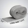 thumbnail image 2 of MAPORCH Steel Wool for Mice Control - 3 Pack, 3.2"x7.5 ft Wool, Gap Filler for Home & Garage, DIY Bundle with Gloves & Scissors, 2 of 6