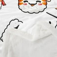 thumbnail image 4 of Sushi Pattern Blanket Japanese-Style Fleece Blanket for Bed Couch Sofa Kids Kawaii Food Theme Throw Blanket Cute Japanese Sushi Plush Sherpa Throw Blanket Room Decor Air Conditioning Twin 60"x80", 4 of 8