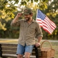 thumbnail image 4 of Qwertyu 250th Anniversary US Distressed Patriotic Hat, Embroidered Adjustable Baseball Cap, Gift for Men Women A, 4 of 5